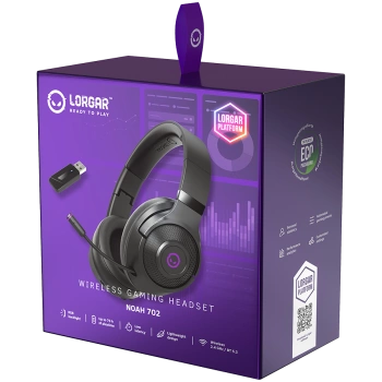 LORGAR Noah 702, Wireless Gaming Headset, black