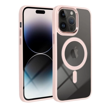 Maska Color Edge MAG cover MagSafe za iPhone 13 roza
