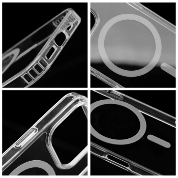Maska Drop Glue Colorful Ring MagCover za iPhone 15 siva