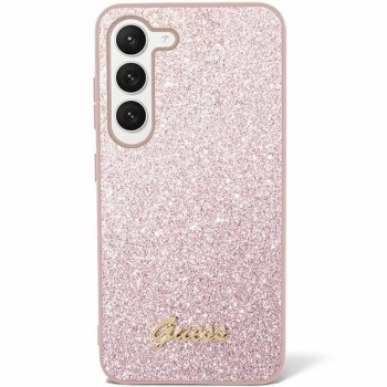 Maska GUESS Original faceplate za Samsung S24 (Glitter Script)