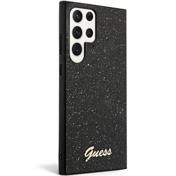 Maska GUESS Original faceplate za Samsung S24 Ultra (Glitter  Script)