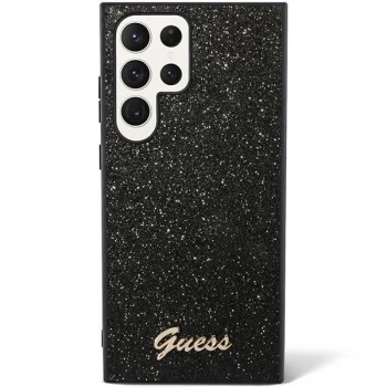 Maska GUESS Original faceplate za Samsung S24 Ultra (Glitter  Script)