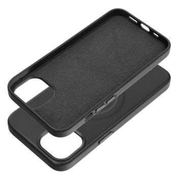 Maska Roar Leather MAG komp.sa MagSafe za iPhone 12 Pro crna
