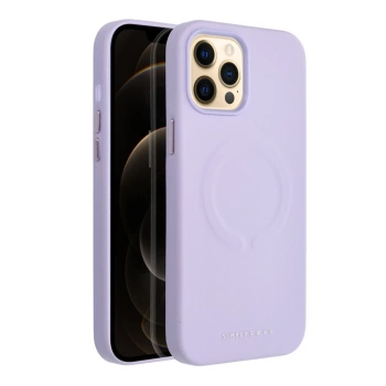 Maska Roar Leather MAG komp.sa MagSafe za iPhone 12 Pro Max ljubičasta