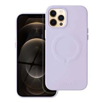 Maska Roar Leather MAG komp.sa MagSafe za iPhone 12 Pro Max ljubičasta