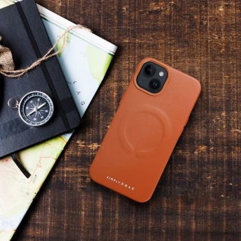 Maska Roar Leather MAG komp.sa MagSafe za iPhone 15 smeđa