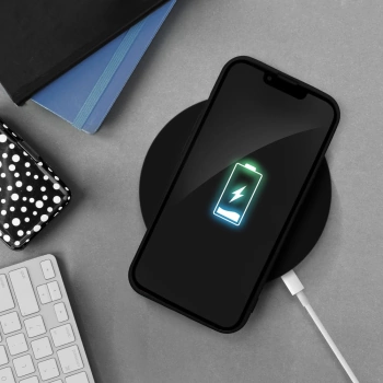 Maska SILICONE case za iPhone 16 Pro crna