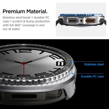 Maska Spigen Bezel Tune Pro Pilot Cover za Samsung Galaxy Watch 8 44mm crna