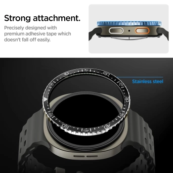Maska Spigen Bezel Tune Pro Pilot Cover za Samsung Galaxy Watch 8 44mm silver