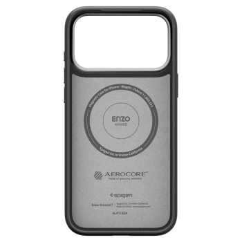 Maska Spigen Enzo Aramid "T" MagSafe za iPhone 17 Pro crna/silver