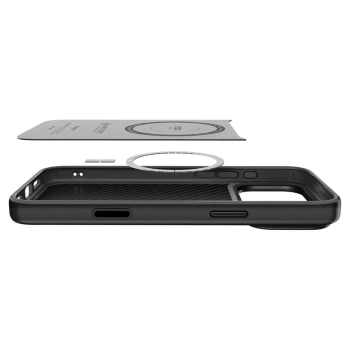 Maska Spigen Enzo Aramid "T" MagSafe za iPhone 17 Pro Max crna