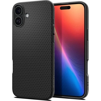 Maska SPIGEN Liquid Air za iPhone 16 mat crna