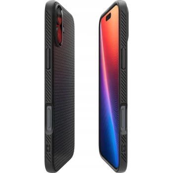 Maska SPIGEN Liquid Air za iPhone 16 mat crna