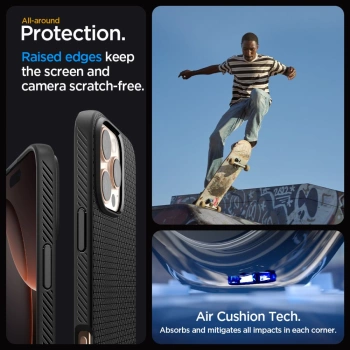Maska SPIGEN Liquid Air za iPhone 16 Pro Max mat crna