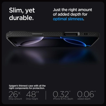 Maska SPIGEN Liquid Air za iPhone 16 Pro Max mat crna