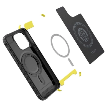 Maska SPIGEN MAG kompatibilna sa MAGSAFE za IPHONE 15 PRO mat crna
