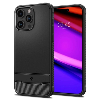 Maska SPIGEN MAG kompatibilna sa MAGSAFE za IPHONE 15 PRO mat crna