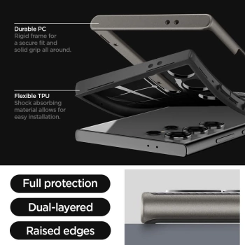 Maska SPIGEN NEO Hybrid za Samsung S24 Ultra gunmetal
