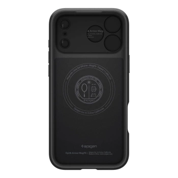 Maska Spigen Optik Armor MagSafe za iPhone 17 Pro crna