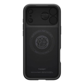 Maska Spigen Optik Armor MagSafe za iPhone 17 Pro Max crna