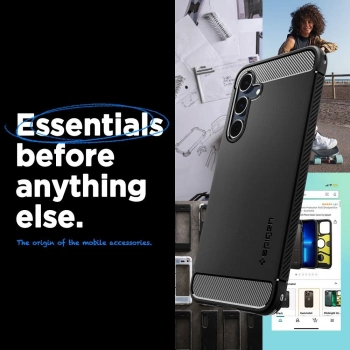 Maska SPIGEN Rugged Armor za Samsung A55 mat crna