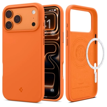 Maska Spigen Silicone Fit Mag Case za iPhone 17 Pro Max Orange
