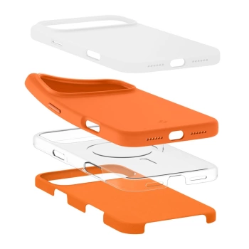 Maska Spigen Silicone Fit Mag Case za iPhone 17 Pro Max Orange