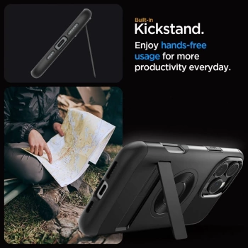 Maska SPIGEN Slim Armor komp.sa MagSafe za iPhone 16 Pro crna