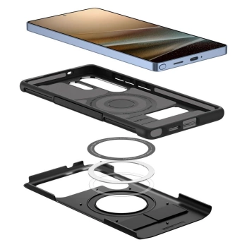 Maska Spigen Slim Armor MagSafe Case za Samsung S25 Ultra crna