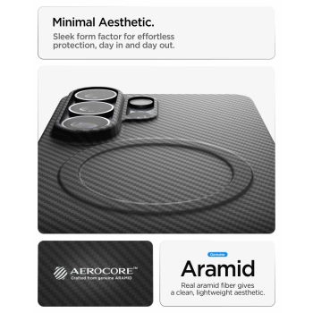 Maska Spigen Spigen AirSkin Aramid MagSafe za Samsung S26 Ultra crna