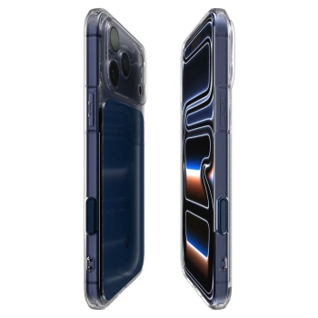 Maska Spigen Thin Fit MagSafe za iPhone 17 Pro Max clear plava