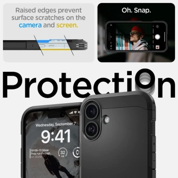 Maska SPIGEN Tough Armor komp.sa MagSafe za iPhone 16 crna