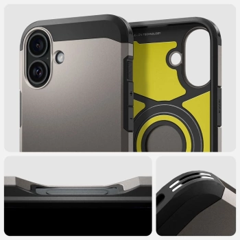 Maska SPIGEN Tough Armor komp.sa MagSafe za iPhone 16 gunmetal