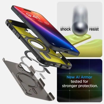 Maska SPIGEN Tough Armor komp.sa MagSafe za iPhone 16 gunmetal