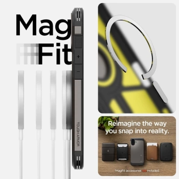Maska SPIGEN Tough Armor komp.sa MagSafe za iPhone 16 gunmetal