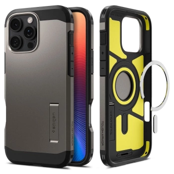 Maska SPIGEN Tough Armor komp.sa MagSafe za iPhone 16 Pro gunmetal