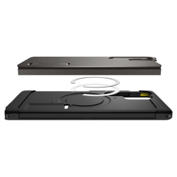 Maska SPIGEN Tough Armor komp.sa MagSafe za Samsung S25 Ultra gunmetal