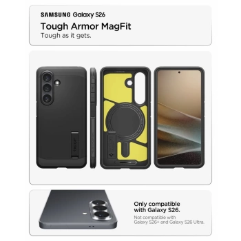 Maska Spigen Tough Armor MagSafe za Samsung S26 crna
