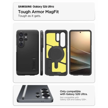 Maska Spigen Tough Armor MagSafe za Samsung S26 Ultra crna