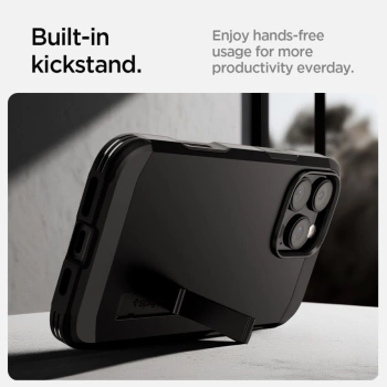Maska Spigen Tough Armor "T" MagSafe za iPhone 16 Pro crna