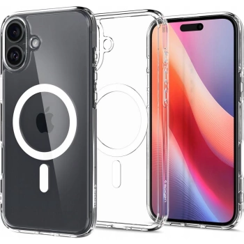 Maska SPIGEN Ultra Hybrid MAG komp.sa MagSafe za iPhone 16 bijela