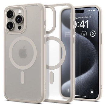 Maska SPIGEN Ultra Hybrid MAG komp.sa MagSafe za iPhone 16 Pro Max natural titan