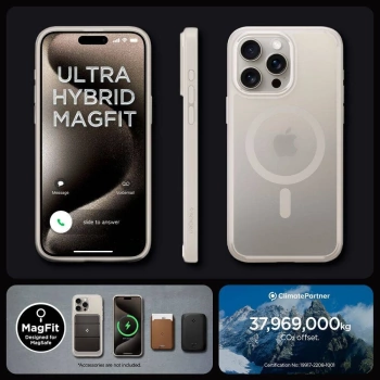 Maska SPIGEN Ultra Hybrid MAG komp.sa MagSafe za iPhone 16 Pro Max natural titan