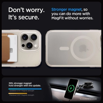 Maska SPIGEN Ultra Hybrid MAG komp.sa MagSafe za iPhone 16 Pro Max natural titan