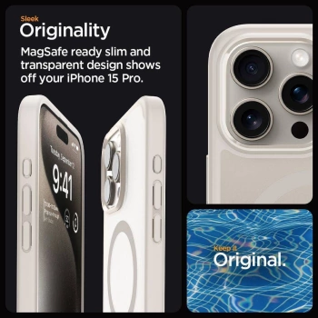 Maska SPIGEN Ultra Hybrid MAG komp.sa MagSafe za iPhone 16 Pro Max natural titan