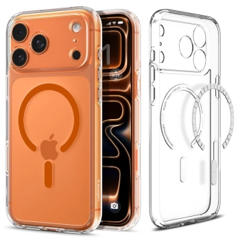 Maska Spigen Ultra Hybrid MagSafe za iPhone 17 Pro Max clear orange