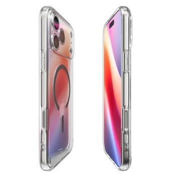 Maska Spigen Ultra Hybrid MagSafe za iPhone 17 Pro Max clear/siva