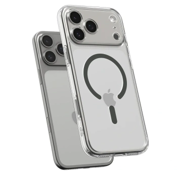 Maska Spigen Ultra Hybrid MagSafe za iPhone 17 Pro Max clear/siva