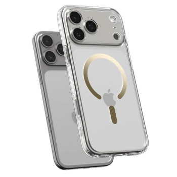 Maska Spigen Ultra Hybrid MagSafe za iPhone 17 Pro Max providna/gold