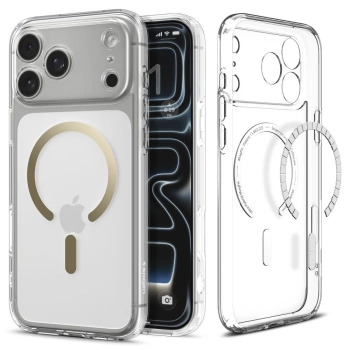 Maska Spigen Ultra Hybrid MagSafe za iPhone 17 Pro Max providna/gold
